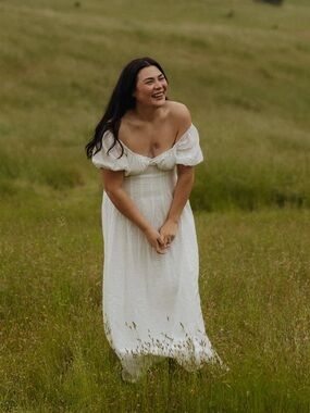 ARALINA White Maxi Dress - Elegant Summer Style